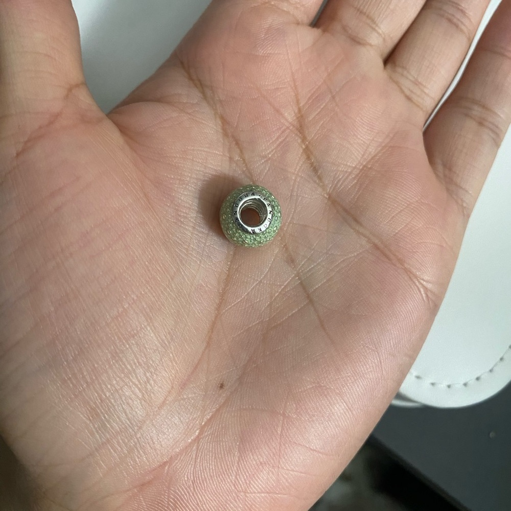 Green ball Pandora charm